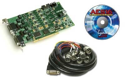 open zoom image for Lynx Studio Technology AES 16 24/192 AES/EBU PCI Card, Main