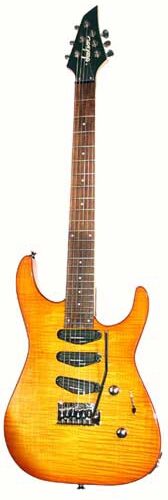 open zoom image for Jackson JX10 Electric Guitar, Flame Top Amber Sunburst