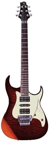 open zoom image for Samick Greg Bennett Interceptor 4 Electric Guitar, Transparent Red Quilt