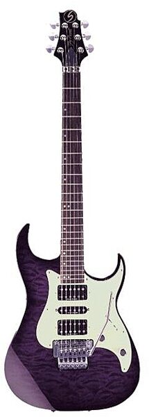 open zoom image for Samick Greg Bennett Interceptor 4 Electric Guitar, Transparent Violet Quilt