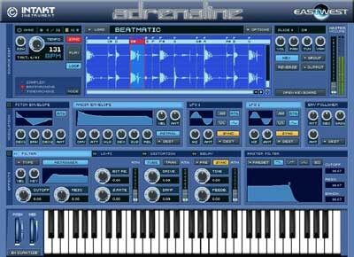 open zoom image for East West ProSamples Platinum Adrenaline SoftSynth (Macintosh and Windows), Main