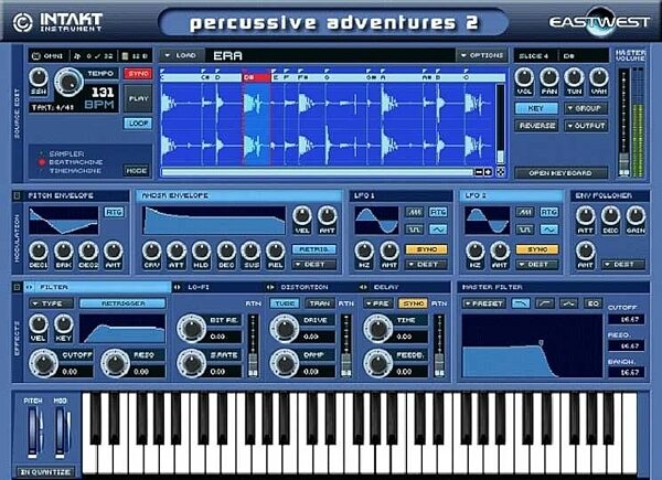 open zoom image for East West Percussive Adventures Soft Synth (Macintosh and Windows), Main