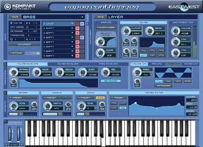 open zoom image for East West ProSamples Platinum Vapor Synth Module SoftSynth (Macintosh and Windows), Main