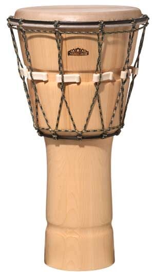 open zoom image for Mountain Rythym Circle Series 14 Inch Tunable Djembe, Natural