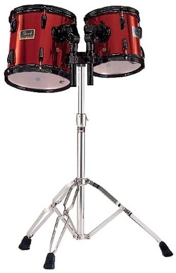 open zoom image for Pearl EX7P Export 2-Tom Expansion, Red Wine with Black Hardware