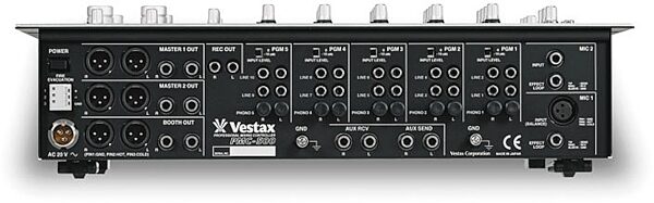 open zoom image for Vestax PMC500 5-Channel Rackmount Mixer, Rear