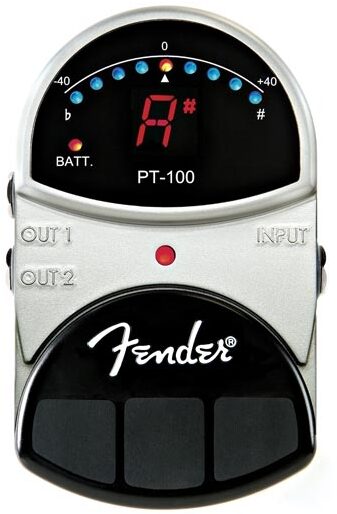 open zoom image for Fender PT100 Guitar and Bass Pedal Tuner, Main