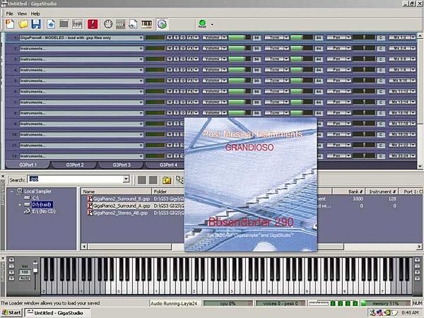 open zoom image for Post Musical Instruments Grandioso Bosendorfer 290 Sound Library for GigaStudio, Main