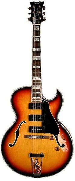 open zoom image for Dean Palomino Archtop Hollowbody Electric Guitar, Vintage Sunburst