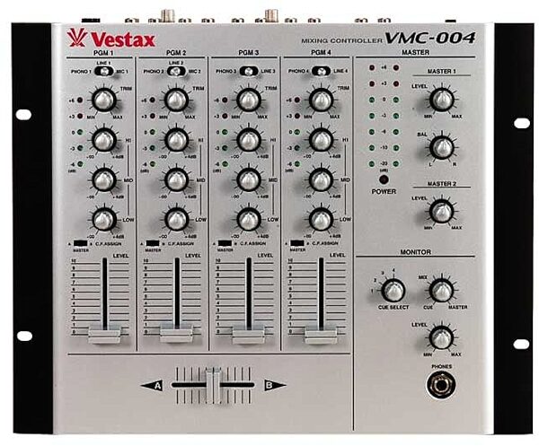 open zoom image for Vestax VMC004 4-Channel DJ Mixer with Isolators, Main
