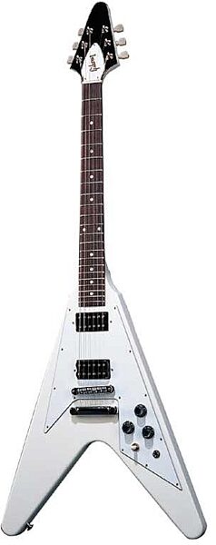 open zoom image for Gibson V-Factor X Flying V Electric Guitar (with Case), Classic White