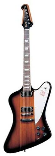 open zoom image for Gibson Firebird V Electric Guitar (with Case), Vintage Sunburst