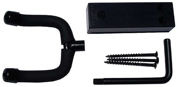 open zoom image for Wallacher Black Folding Guitar Hanger, With Parts