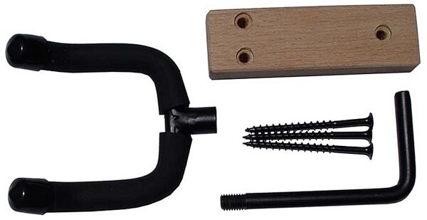 open zoom image for Wallacher Small Wood Guitar Wall Hanger, With Parts