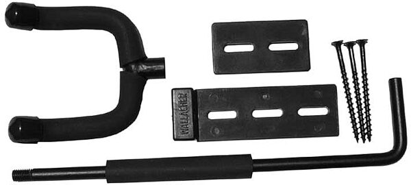 open zoom image for Wallacher Black Folding Amp Mount Guitar Hanger, With Parts