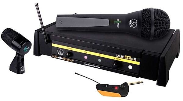 open zoom image for AKG WMS40 Guitar Players Pack Wireless System with Vocal and Instrument Microphones, Main