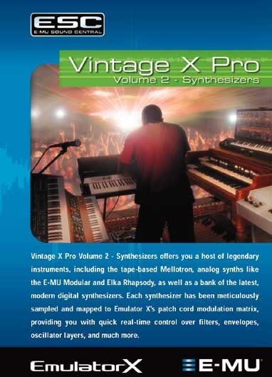 open zoom image for Emu Vintage X Pro Volume 2 Synthesizers Sample Library, Main