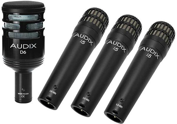 open zoom image for Audix DR356 Drum Microphone Combo Pack (3xi5 and 1xD6), Main