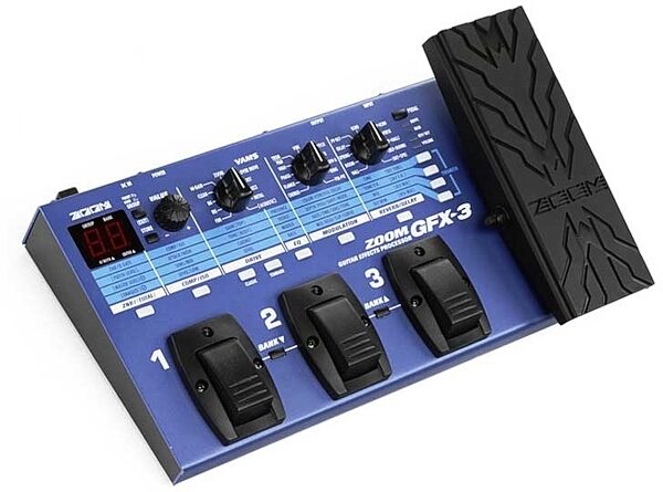open zoom image for Zoom GFX3 Guitar Multi-Effects Pedal, Angled