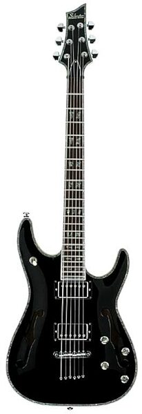 open zoom image for Schecter CSH1 Semi-Hollowbody Electric Guitar, Black