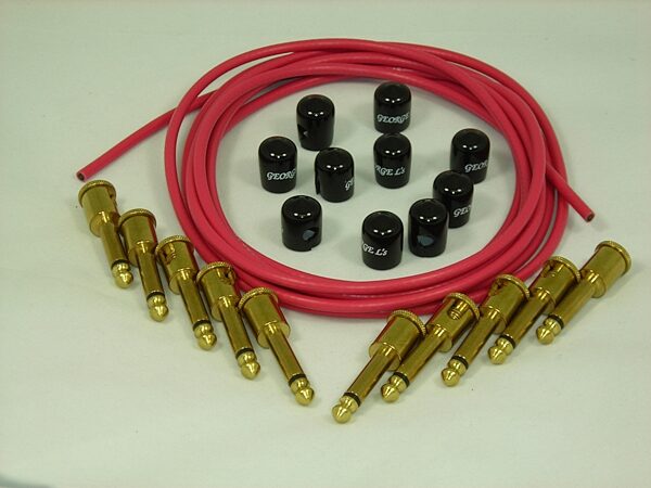 open zoom image for George L's Effects Cable Kit, Vintage Red