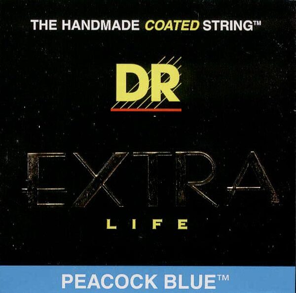 open zoom image for DR Strings Blue Peacock Electric Guitar Strings, Main