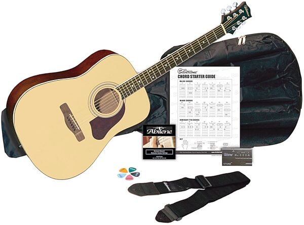 open zoom image for Silvertone SD3000 Acoustic Guitar Package, Natural