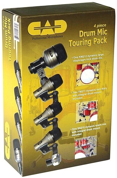 open zoom image for CAD DMTP4 Drum Microphone Touring Kit, Box