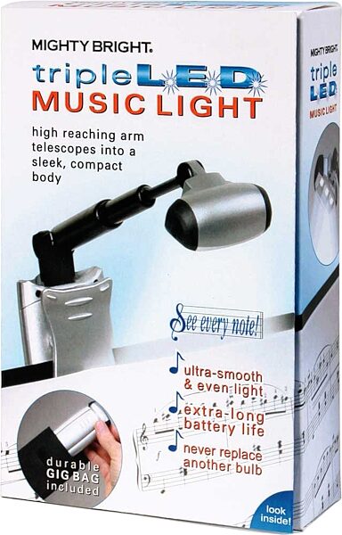open zoom image for Mighty Bright Triple LED Music Stand Light, Box Shot