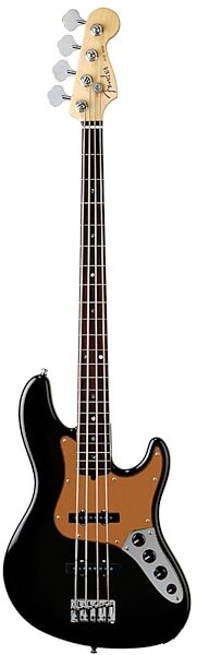 open zoom image for Fender American Deluxe Fretless Jazz Electric Bass (with Case), Montego Black
