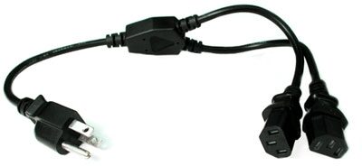 open zoom image for Hosa Dual IEC Power Cable, 1.5 foot, Main
