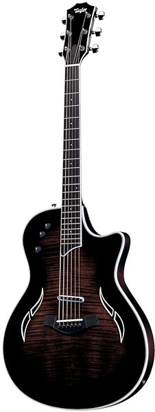 open zoom image for Taylor T5 Thinline Fiveway Standard Maple Cutaway Acoustic-Electric Guitar (with Case), Transparent Black