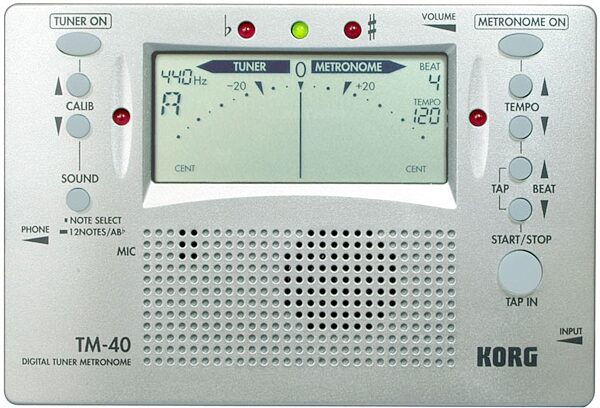 open zoom image for Korg TM40 Chromatic Tuner and Metronome, Main