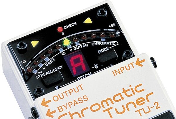 open zoom image for Boss TU-2 Chromatic Tuner and Power Supply Pedal, Closeup