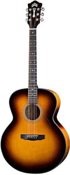 open zoom image for Guild GADJF30 Jumbo Acoustic Guitar (with Case), Antique Sunburst