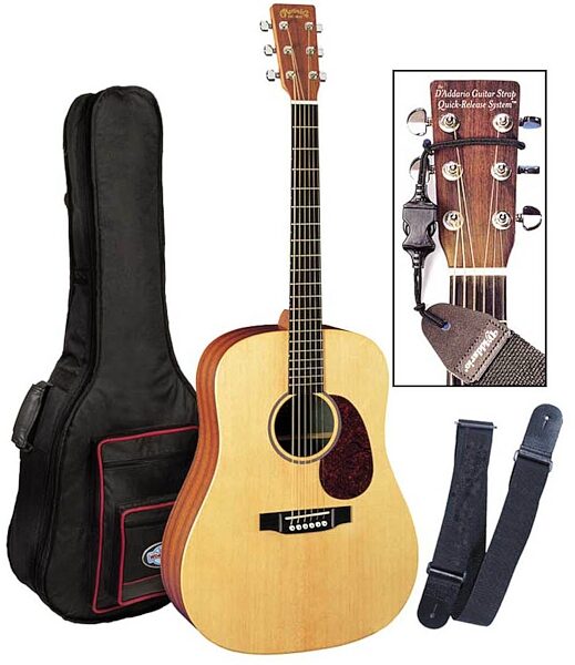 open zoom image for Martin DX1 Dreadnought Acoustic Guitar, with Gig Bag, Strap, and Quick Release