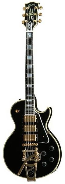 open zoom image for Gibson 1957 Les Paul Custom 3 PU VOS Electric Guitar with Case, Ebony
