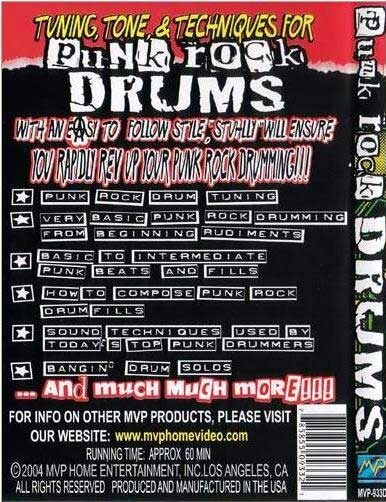 open zoom image for Tuning, Tone, & Techniques for Punk Rock Drums Video, Rear