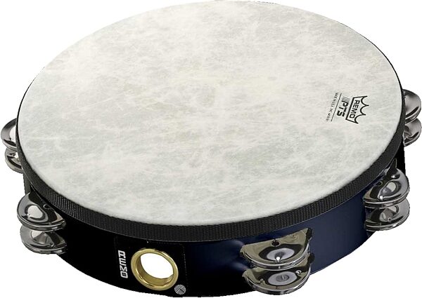 open zoom image for Remo Fiberskyn 3 Pretuned Head Tambourine (Double Row), Black, 10 inch, TA-5210-70, Black