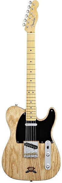 open zoom image for Fender 60th Anniversary Telecaster Electric Guitar (Maple, with Case), Natural