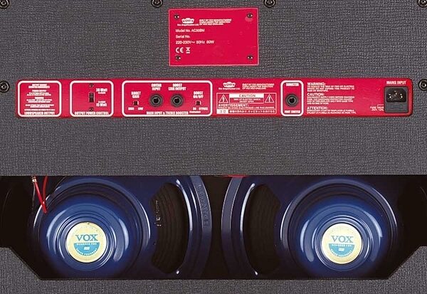 open zoom image for Vox AC30BM Brian May Limited Edition Handwired Guitar Combo Amplifier (30 Watts, 2x12 in.), Rear