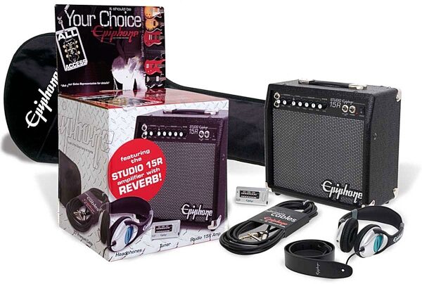 open zoom image for Epiphone All Access Electric Guitar Accessory Package, Main