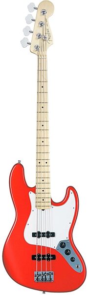 open zoom image for Fender American Jazz Electric Bass (Maple, with Case), Sunset Orange