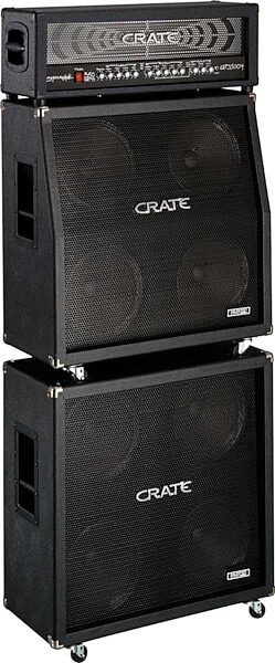 open zoom image for Crate Shockwave Guitar Amplifier Full Stack with GT3500H Head, GT412SL and GT412ST Cabinets, Main