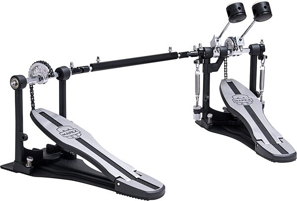 open zoom image for Mapex P410TW Double Bass Drum Pedal, Black/Silver, Action Position Back