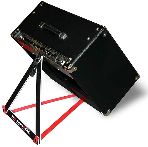 open zoom image for Triad Standback Compact Tilt-Back Amplifier Support, In Use