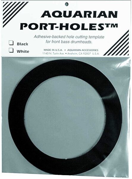open zoom image for Aquarian Port Hole Stick-On Template, Black, 5 inch, Main