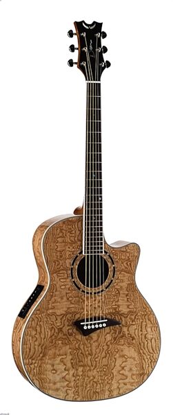 open zoom image for Dean Exotica Quilt Ash Acoustic-Electric Guitar, Natural