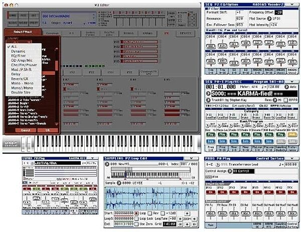 open zoom image for Korg M3-73 73-Key Synth Workstation Sampler, Screens