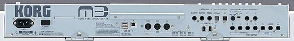 open zoom image for Korg M3-88 88-Key Synth Workstation Sampler, Rear